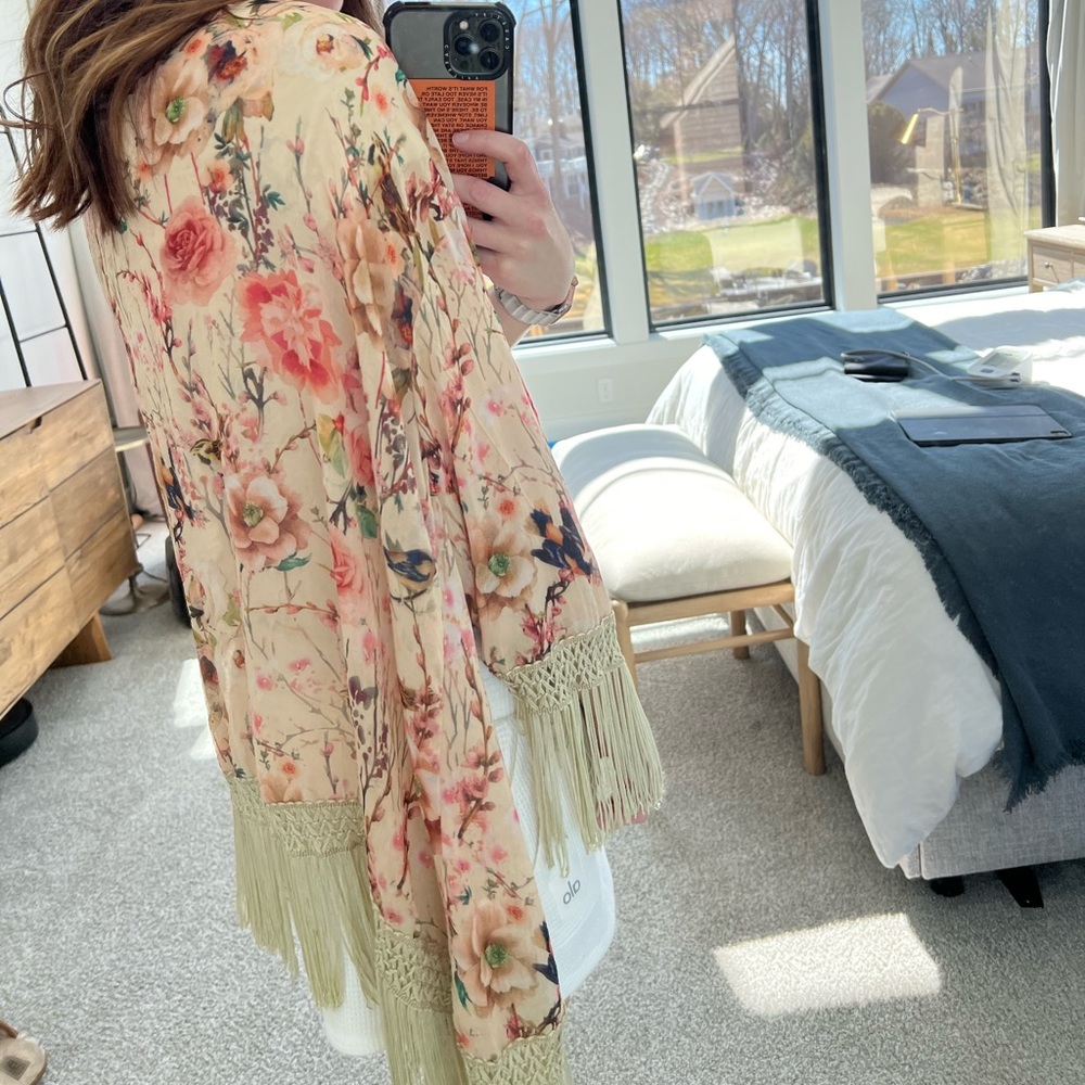 Floral coverup